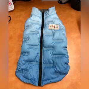 Fab Dog Blue Puffer Vest for Dogs